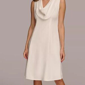 DONNA KARAN NEW YORK COWL NECK DRESS (2)